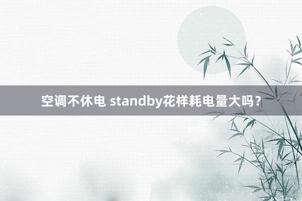 空调不休电 standby花样耗电量大吗？